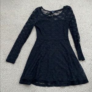 Black Lacy Short Dress